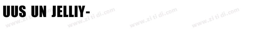 UUS UN JELLIY字体转换